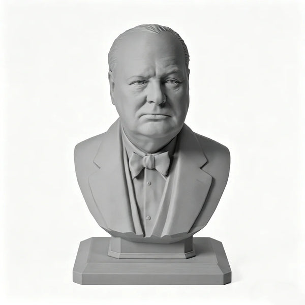 110mm WWII Churchill, Resin Model Bust Kit, Unassembled and Unpainted