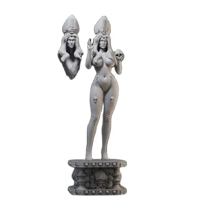 1/18 Ancient Egyptian Death Goddess, 3 Figures, Resin Model Figure Kit, Mythology Theme, Unassembled and Unpainted