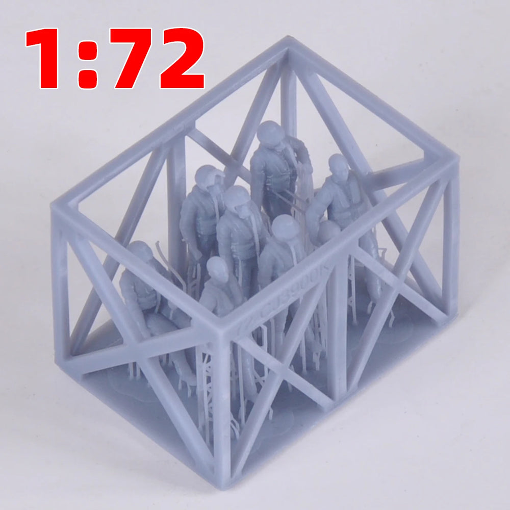 Modern Air Force Soldiers & Pilots, 7 Figures, Resin Model Figure Kit, Unassembled and Unpainted