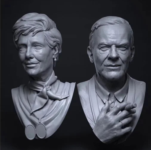 Female, Resin Model Bust Kit, Fantasy Theme, Unassembled and Unpainted