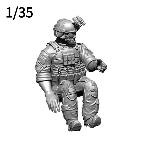 1/35 Modern 1/35 US Assault Team, 3 Figures, Resin Model Figure Kit, Unassembled and Unpainted
