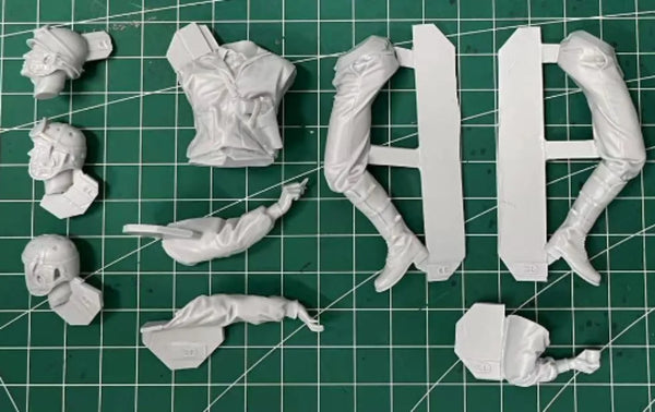 1/16 WWII US Tank Commander in Aviator Goggles, Resin Model Figure Kit, Unassembled and Unpainted