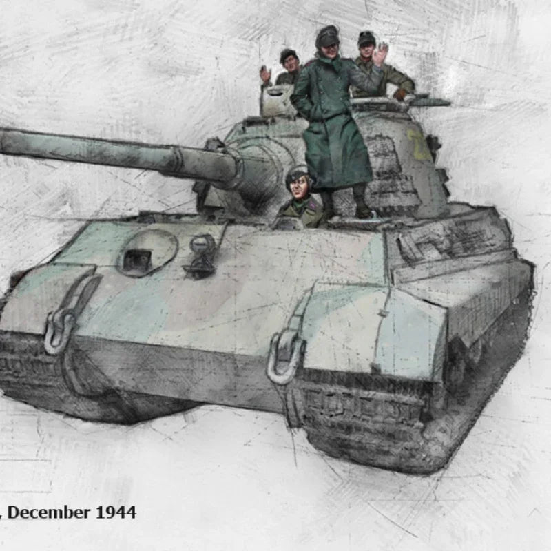 1/35 WWII German Tiger Tank Crew Winter, 4 Figures, Resin Model Figure Kit, Unassembled and Unpainted