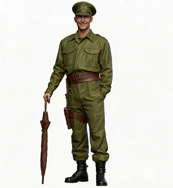 1/35 WWI British Infantryman with Entrenching Spade, Resin Model Figure Kit, Unassembled and Unpainted