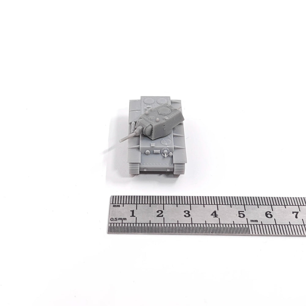 1/144 WWII Soviet KV-1 Heavy Tank, Resin Model Vehicle Kit, Unassembled and Unpainted