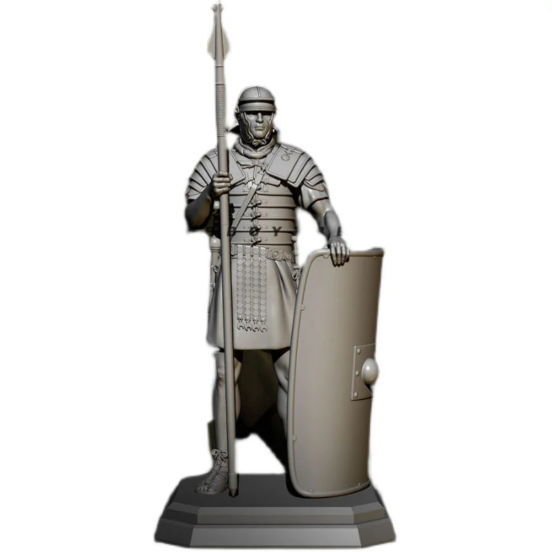 1/24 Ancient Roman Legionnaire in Segmented Armor with Pilum, Resin Model Figure Kit, Unassembled and Unpainted