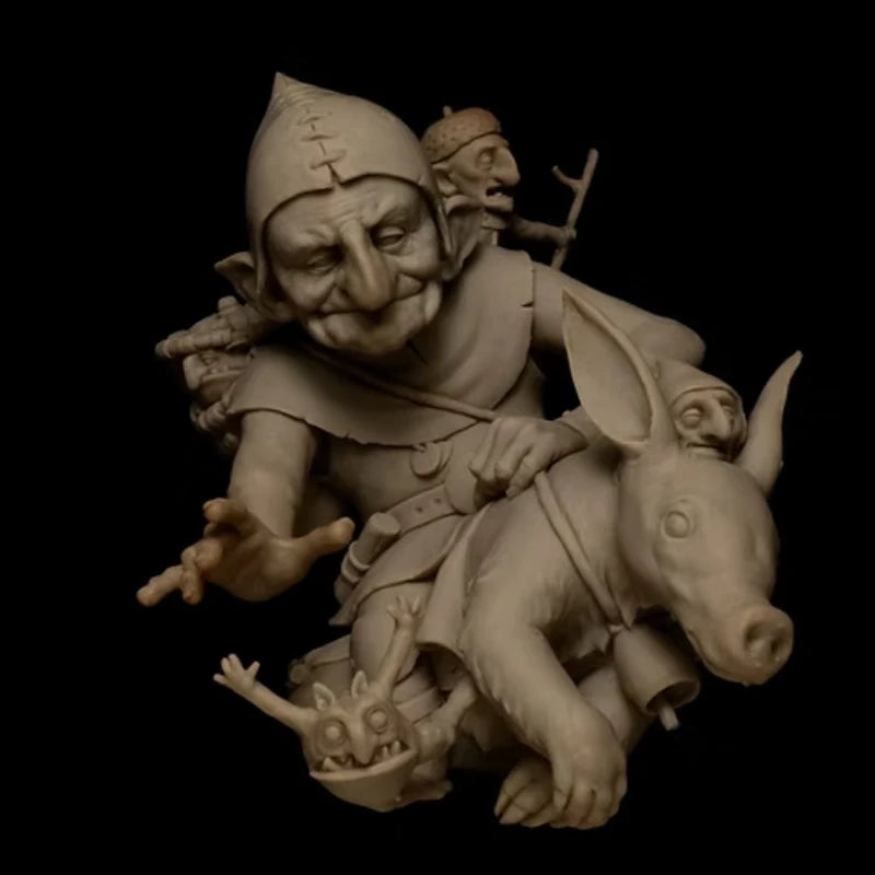 1/12 Goblin Warrior Mount, Resin Model Figure Kit, Fantasy Theme, Unassembled and Unpainted