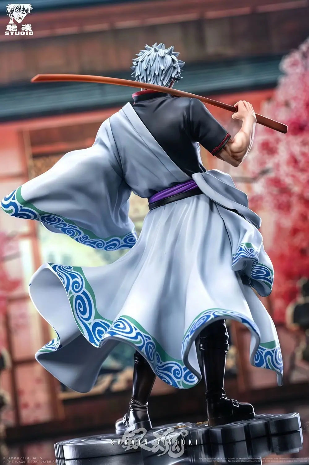 300mm Gintama Samurai, Resin Model Figure Kit, Anime Theme, Unassembled and Unpainted