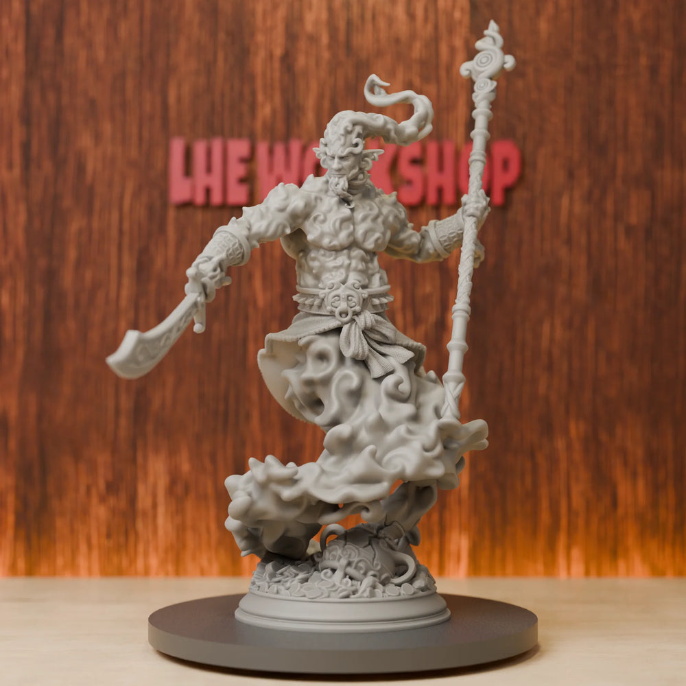 75mm Unleashed Djinni, Resin Model Figure Kit, Fantasy Theme, Unassembled and Unpainted