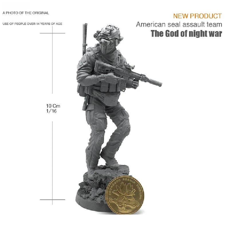 1/18 Modern Assault Team, 5 Figures, Resin Model Figure Kit, Unassembled and Unpainted