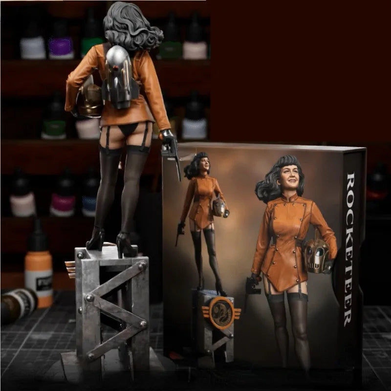 1/24 Steampunk Rocketeer, Resin Model Figure Kit, Unassembled and Unpainted