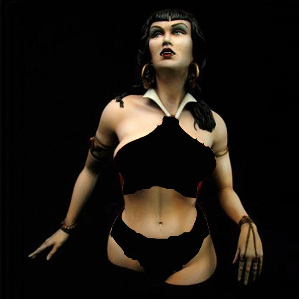 1/10 Vampire Queen, Resin Model Bust Kit, Fantasy Theme, Unassembled and Unpainted