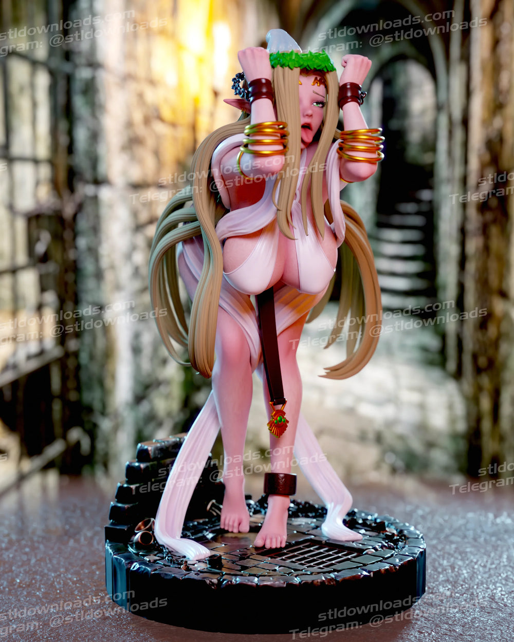 1/24 Elf Woman, Resin Model Figure Kit, Fantasy Theme, Unassembled and Unpainted