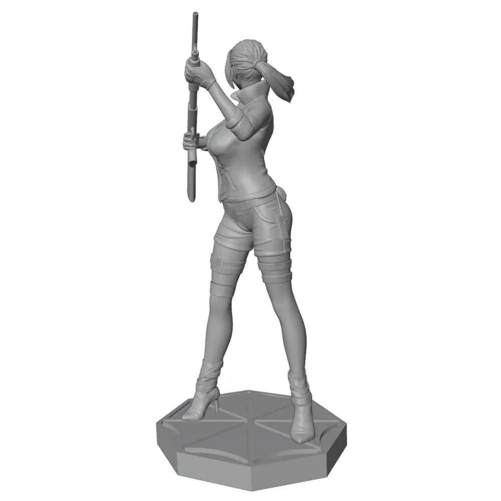 1/24 Archer Woman with Drawn Bow, Resin Model Figure Kit, Fantasy Theme, Unassembled and Unpainted