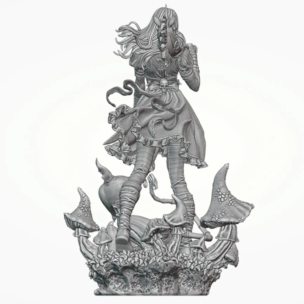1/24 Gothic Alice, Resin Model Figure Kit, Fantasy Theme, Unassembled and Unpainted