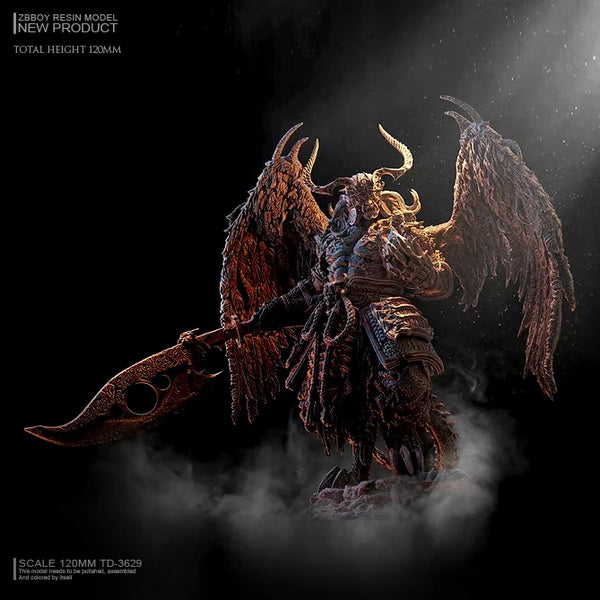120mm Demon, Resin Model Figure Kit, Fantasy Theme, Unassembled and Unpainted
