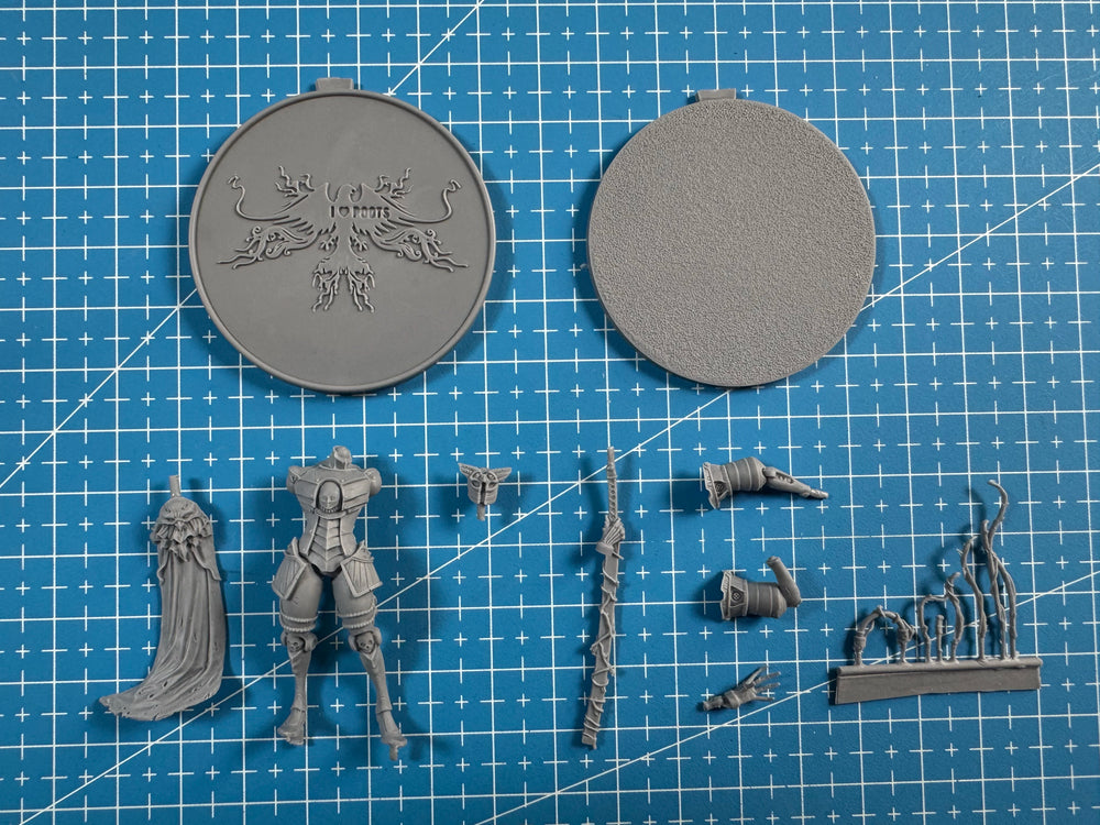 45mm Knight Captain, Resin Model Figure Kit, Sci-Fi Theme, Unassembled and Unpainted