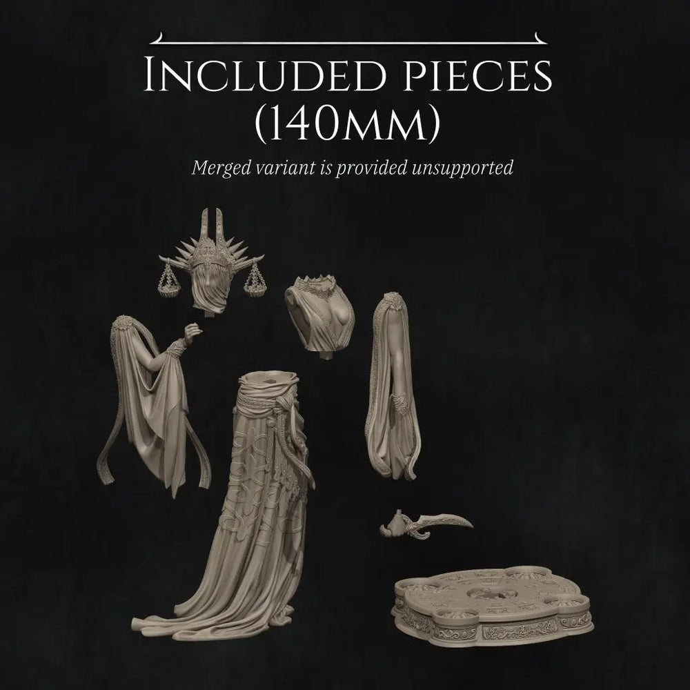 140mm Atropos Fate Goddess, Resin Model Figure Kit, Mythology Theme, Unassembled and Unpainted