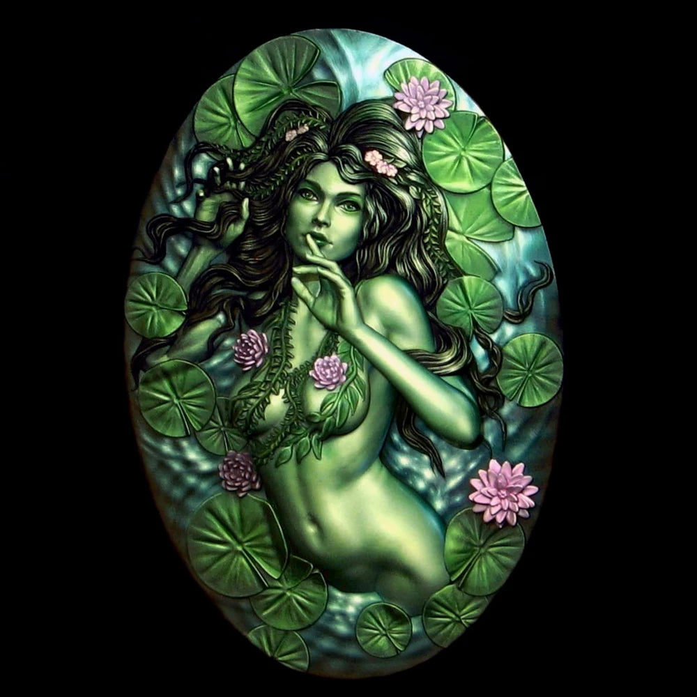 1/10 Rusalka Water Fairy, Resin Model Bust Kit, Fantasy Theme, Unassembled and Unpainted