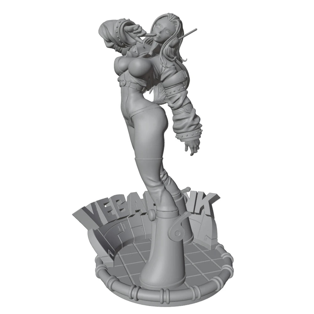 75mm Anime Character, Resin Model Figure Kit, Anime Theme, Unassembled and Unpainted