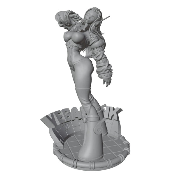 75mm Anime Character, Resin Model Figure Kit, Anime Theme, Unassembled and Unpainted