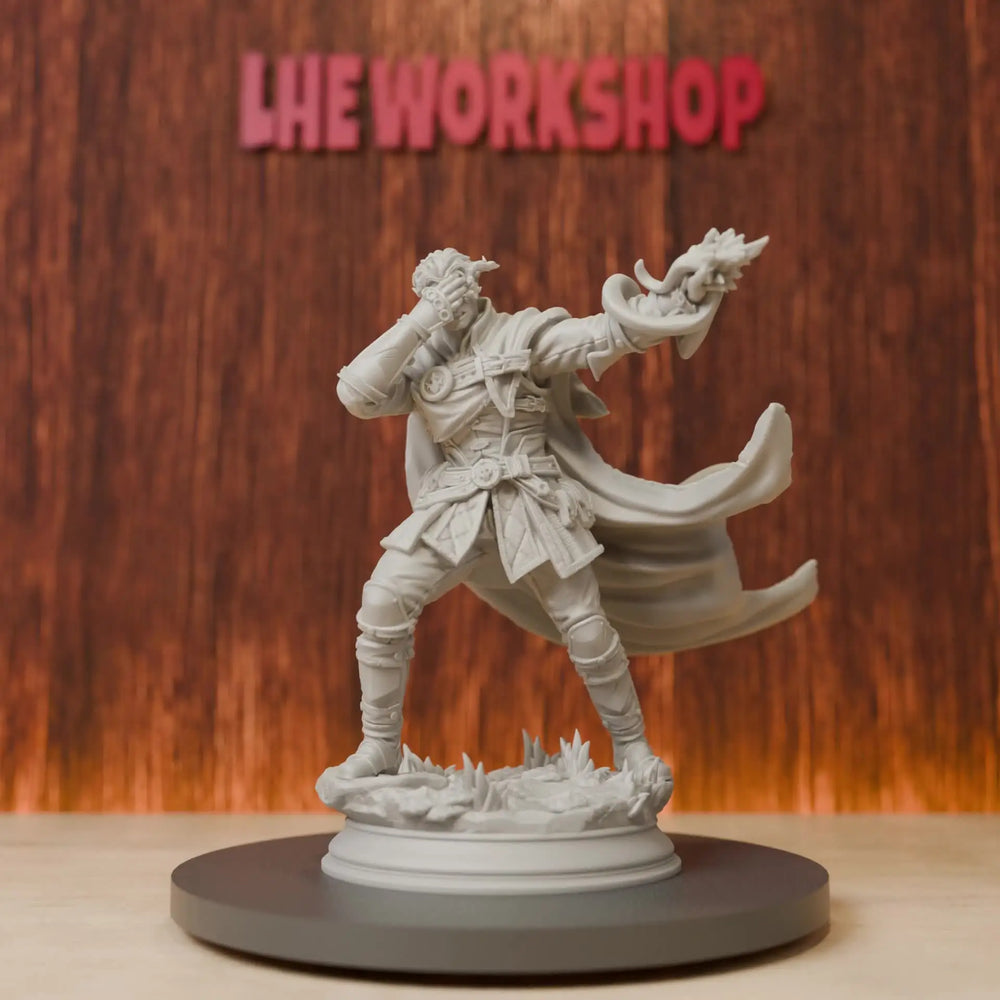 75mm Half-Elf Warlock, Resin Model Figure Kit, Fantasy Theme, Unassembled and Unpainted