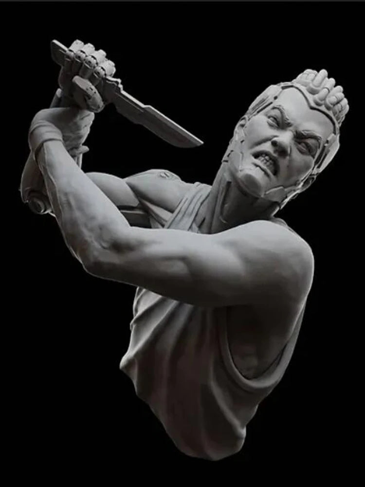 1/12 Ancient Warrior, Resin Model Bust Kit, Mythology Theme, Unassembled and Unpainted