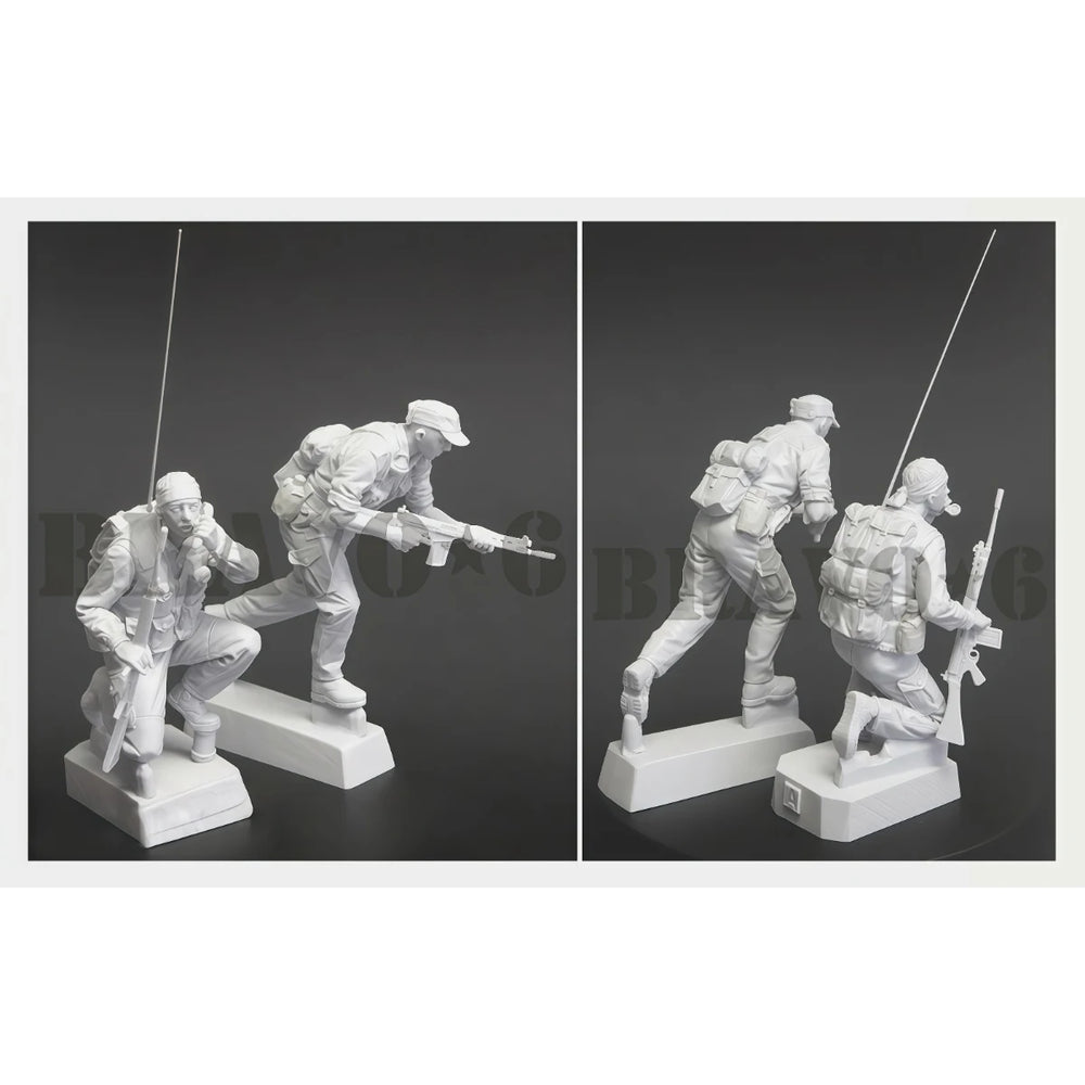 1/35 Cold War Infantry Squad Advancing, 4 Figures, Resin Model Figure Kit, Unassembled and Unpainted