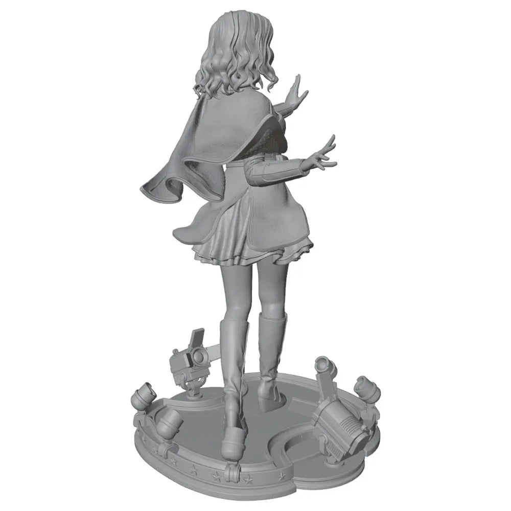 75mm Female Character Ornate Base, Resin Model Figure Kit, Fantasy Theme, Unassembled and Unpainted
