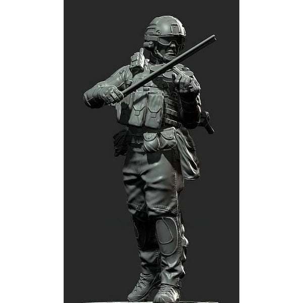 75mm Modern Military Soldier, Resin Model Figure Kit, Unassembled and Unpainted