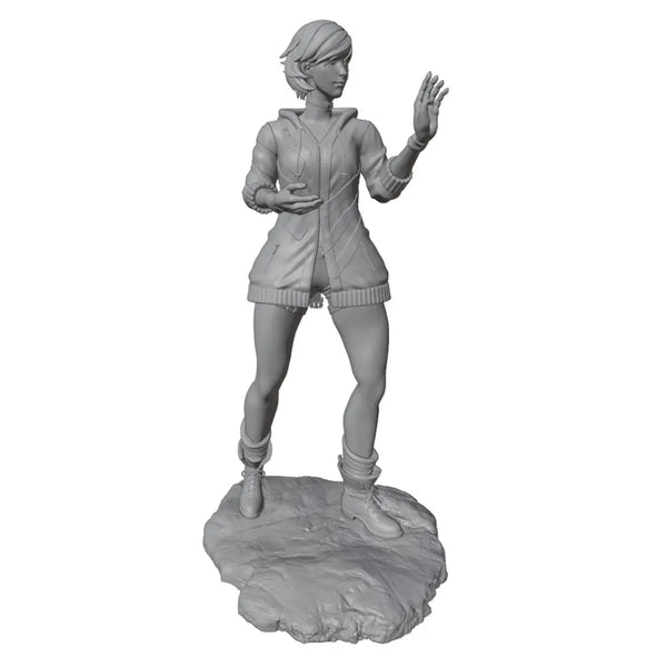 Cyberpunk Female Warrior — 75mm Resin Figure