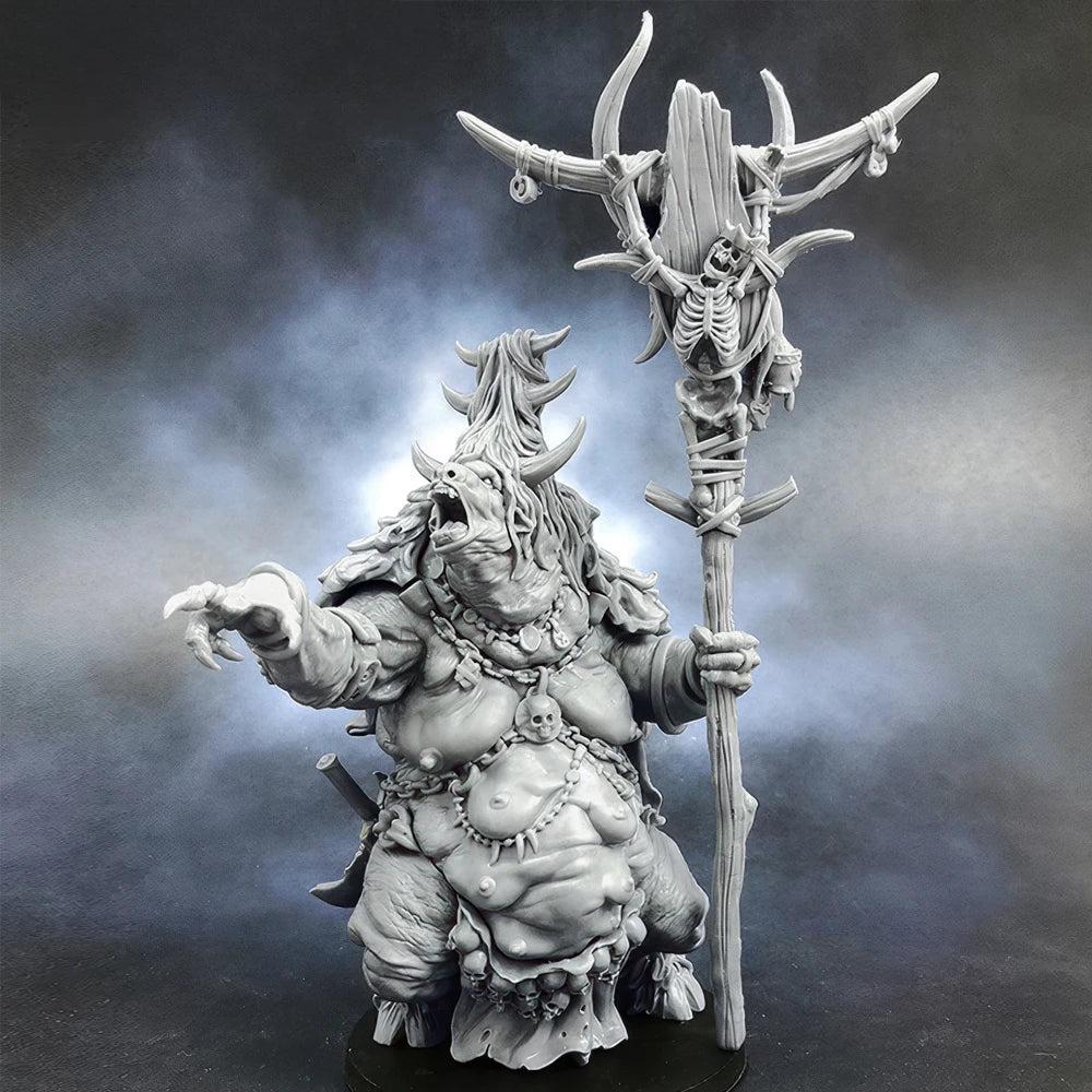 65mm Matriarch Minotaur, Resin Model Figure Kit, Fantasy Theme, Unassembled and Unpainted