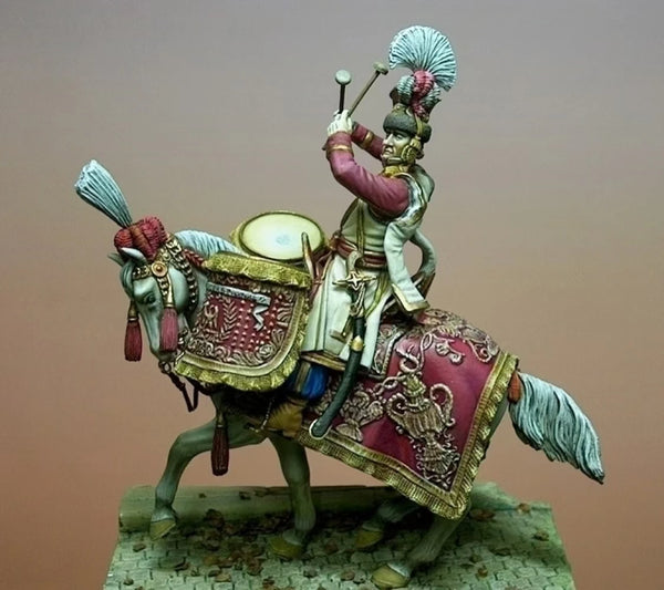 1/32 Cavalry Warrior, Resin Model Figure Kit, Fantasy Theme, Unassembled and Unpainted