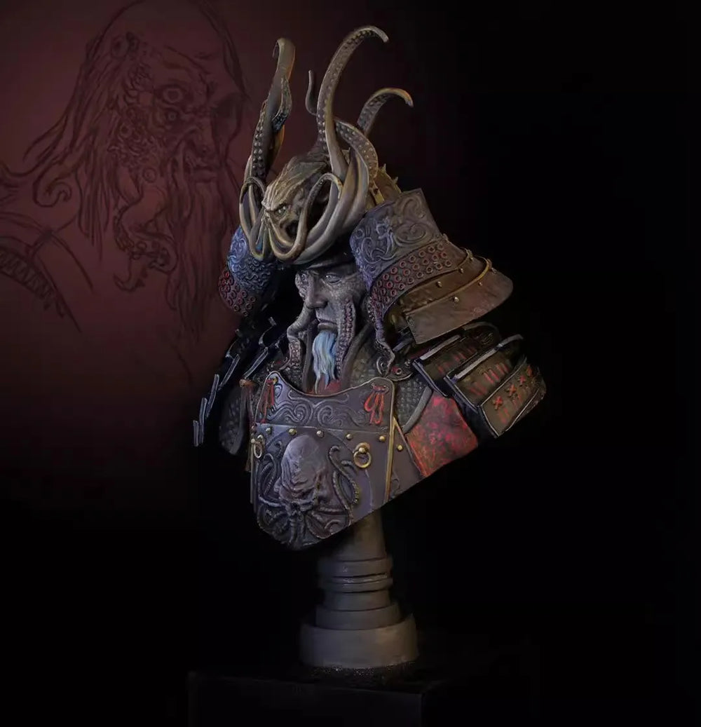 1/12 Octopus Wizard, Resin Model Bust Kit, Fantasy Theme, Unassembled and Unpainted