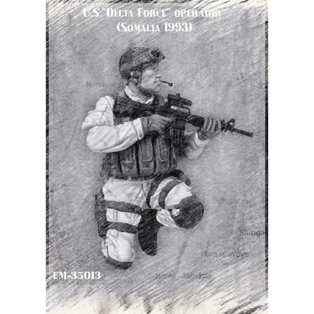 1/35 Modern US Delta Force Operator, Resin Model Figure Kit, Unassembled and Unpainted
