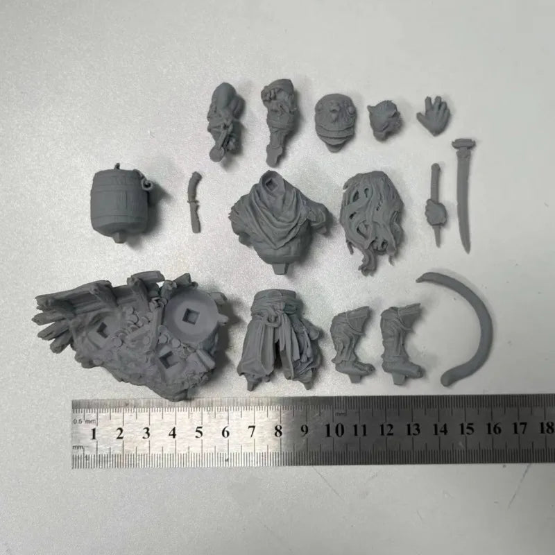 1/24 Tiger Warrior, Resin Model Figure Kit, Fantasy Theme, Unassembled and Unpainted