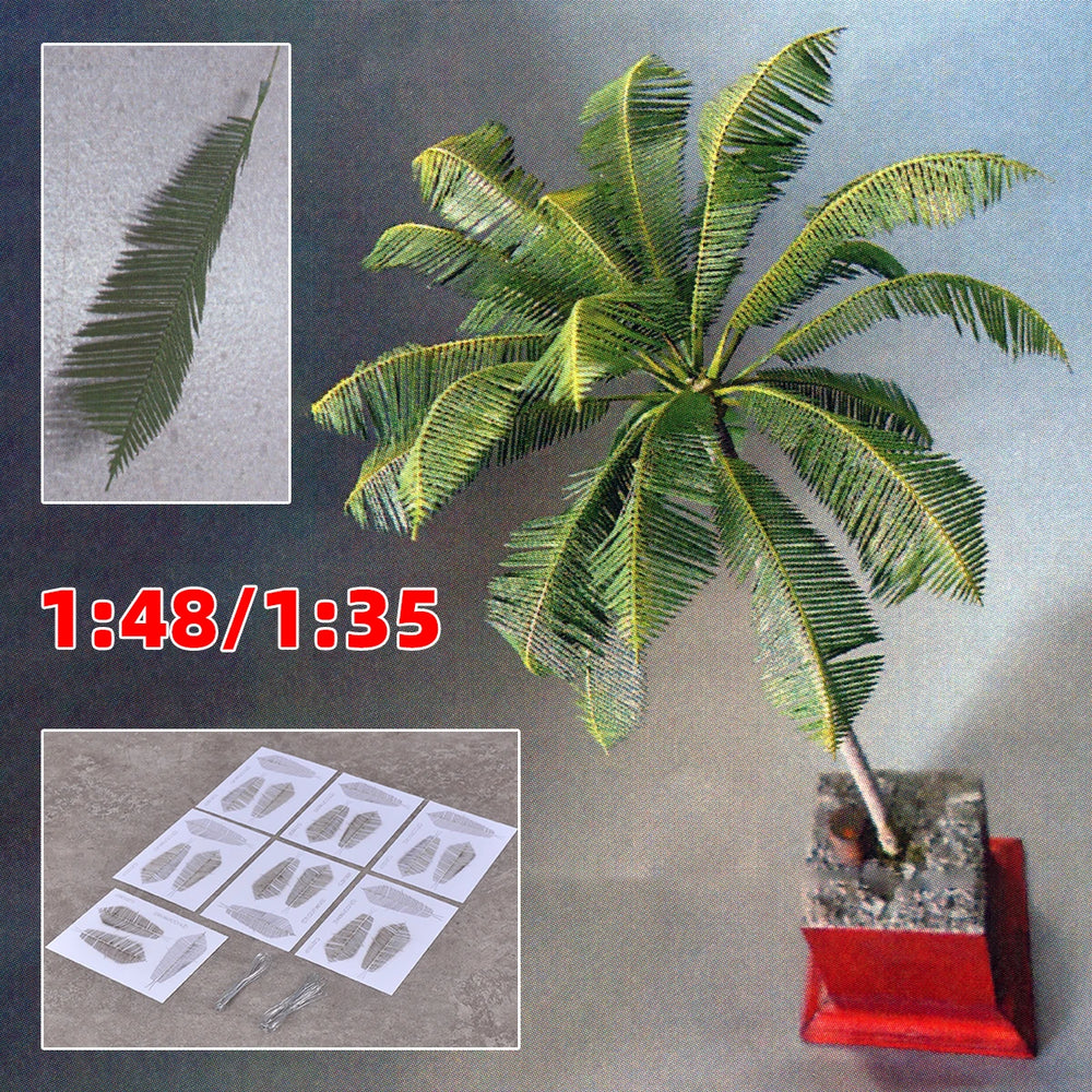 1/35 Coconut Palm Tree, Resin Model Accessory Kit, Wildlife Theme, Unpainted