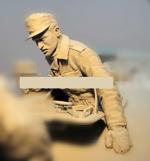 1/16 WWII Military Soldiers, 5 Figures, Resin Model Figure Kit, Unassembled and Unpainted