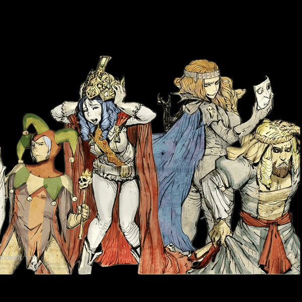 38mm Goddess Set, 4 Figures, Resin Model Figure Kit, Fantasy Theme, Unassembled and Unpainted