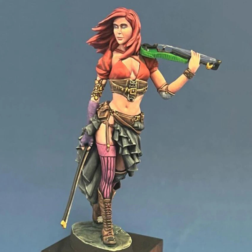1/22 Female Fantasy Warrior, Resin Model Figure Kit, Fantasy Theme, Unassembled and Unpainted