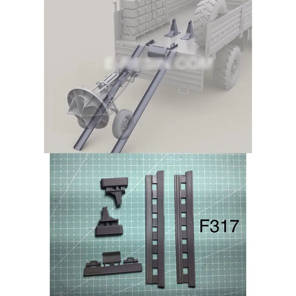 1/35 Modern Infantry Squad with Towed Recoilless Rifle, 7 Figures, Resin Model Figure Kit, Unassembled and Unpainted