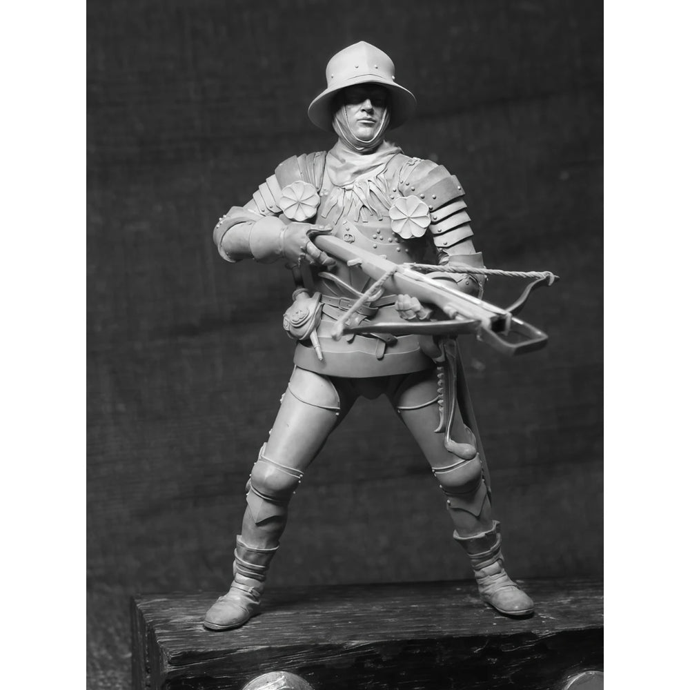 75mm Medieval Swiss Archer, Resin Model Figure Kit, Unassembled and Unpainted