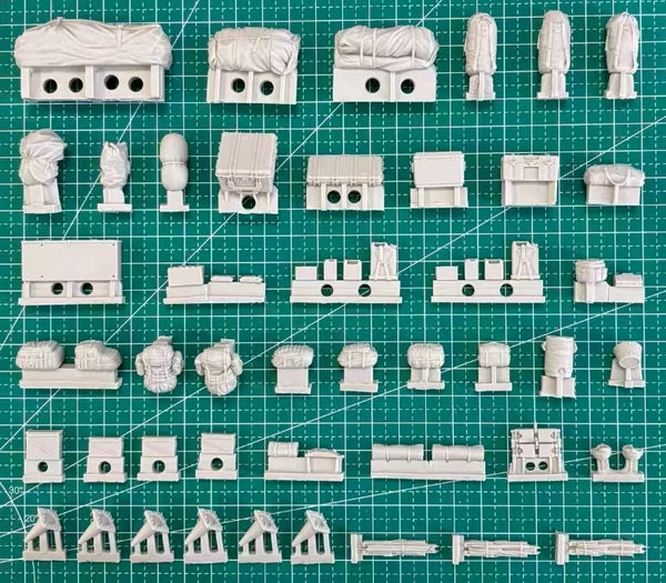1/35 WWII American M1A1/A2 Tank Stowage, Resin Model Accessory Kit, Unpainted