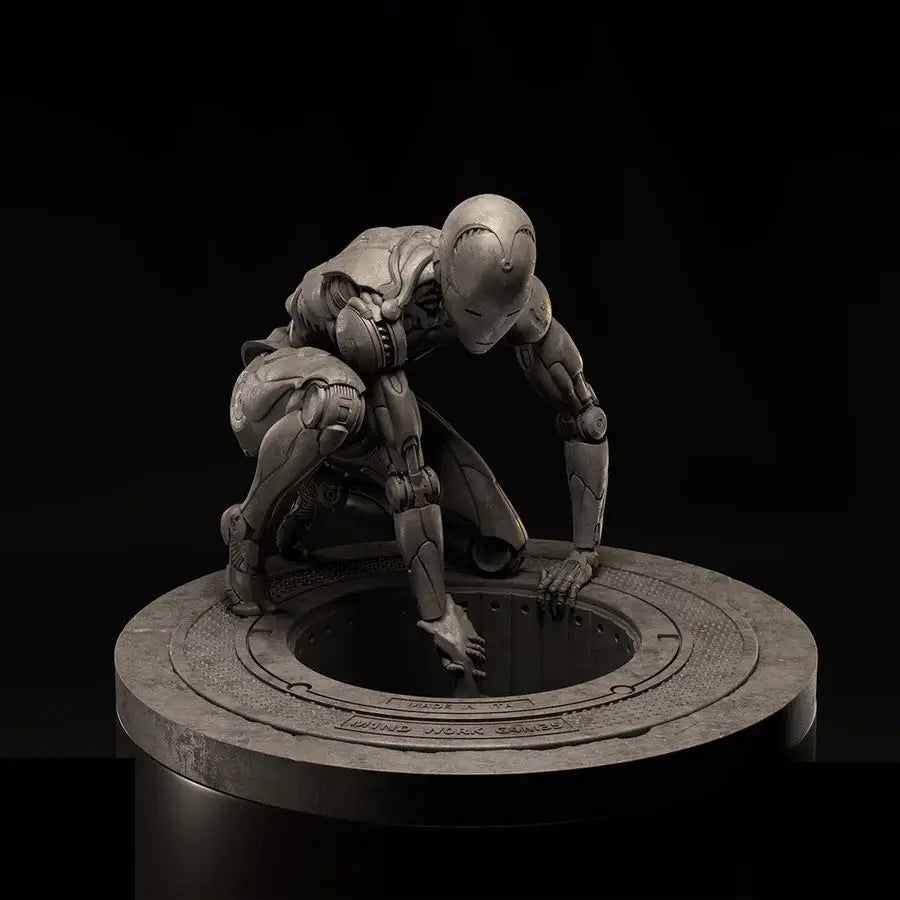 1/24 Skeletal Demon Emerging from Portal, Resin Model Figure Kit, Fantasy Theme, Unassembled and Unpainted