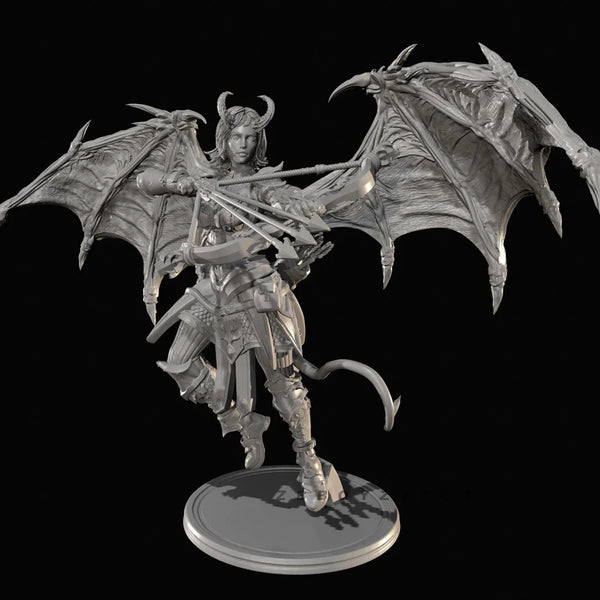 75mm Demonic Humanoid, 3 Figures, Resin Model Figure Kit, Fantasy Theme, Unassembled and Unpainted