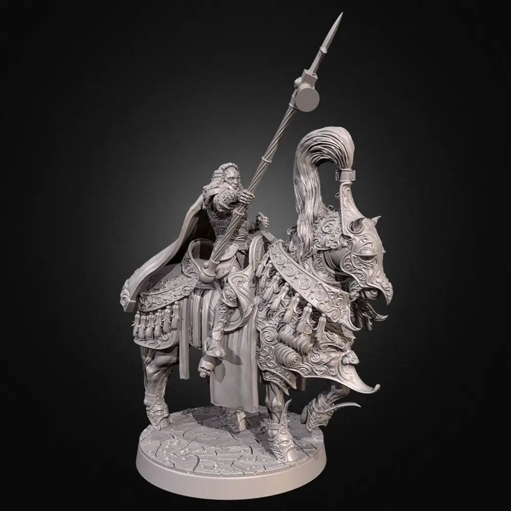 50mm Lord Knight, 4 Figures, Resin Model Figure Kit, Fantasy Theme, Unassembled and Unpainted