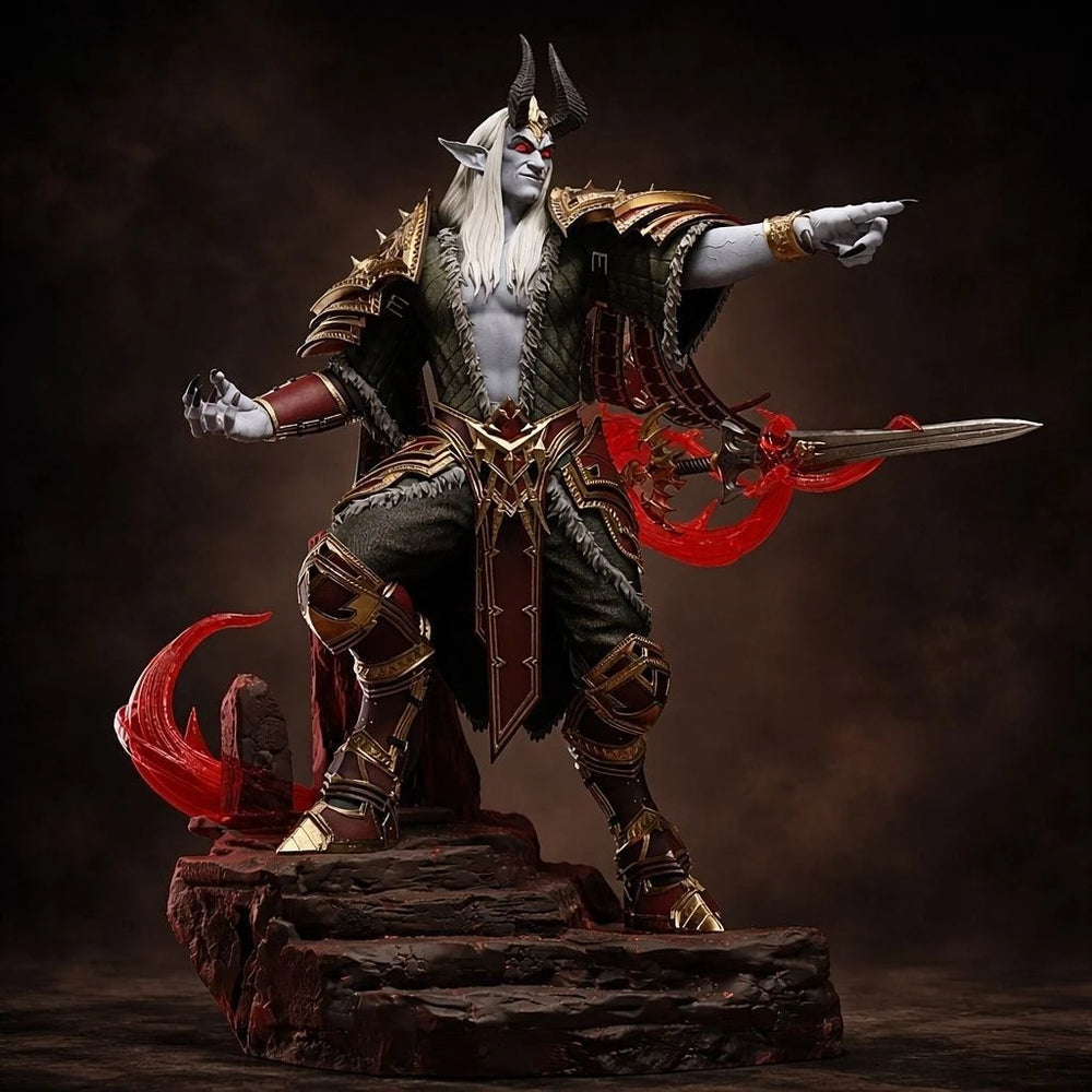 Dark Fantasy Demonic Warrior, Resin Model Figure Kit, Fantasy Theme, Unassembled and Unpainted