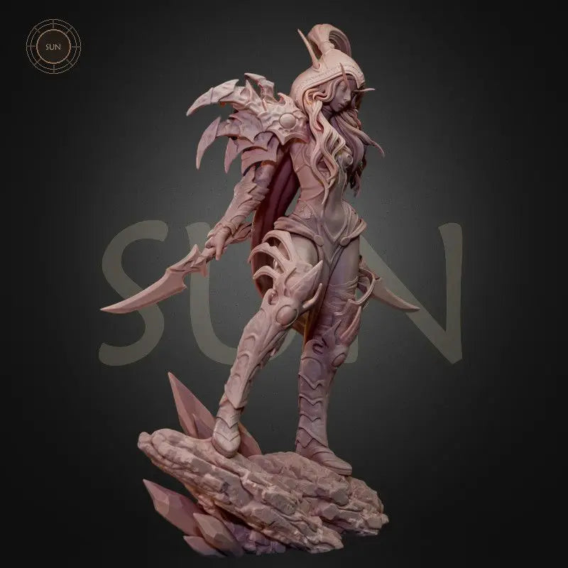 230mm Valeera Blood Elf, Resin Model Figure Kit, Fantasy Theme, Unassembled and Unpainted