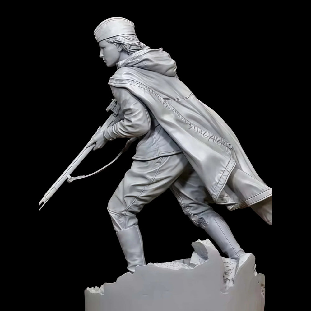 1/16 Warrior in Turban and Flowing Robes, Resin Model Figure Kit, Fantasy Theme, Unassembled and Unpainted
