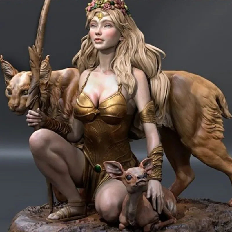 1/24 Ancient Greek Goddess Artemis, Resin Model Figure Kit, Unassembled and Unpainted